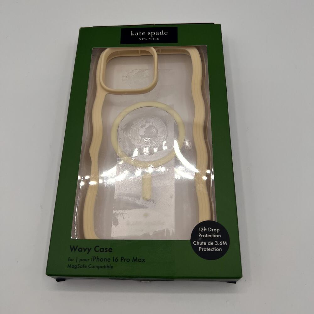 KATE SPADE Wavy Case for iPhone 16 Pro Max- Magsafe Compatible